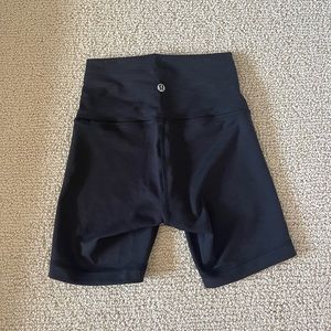 Lululemon Black Align High Rise Biker Shorts